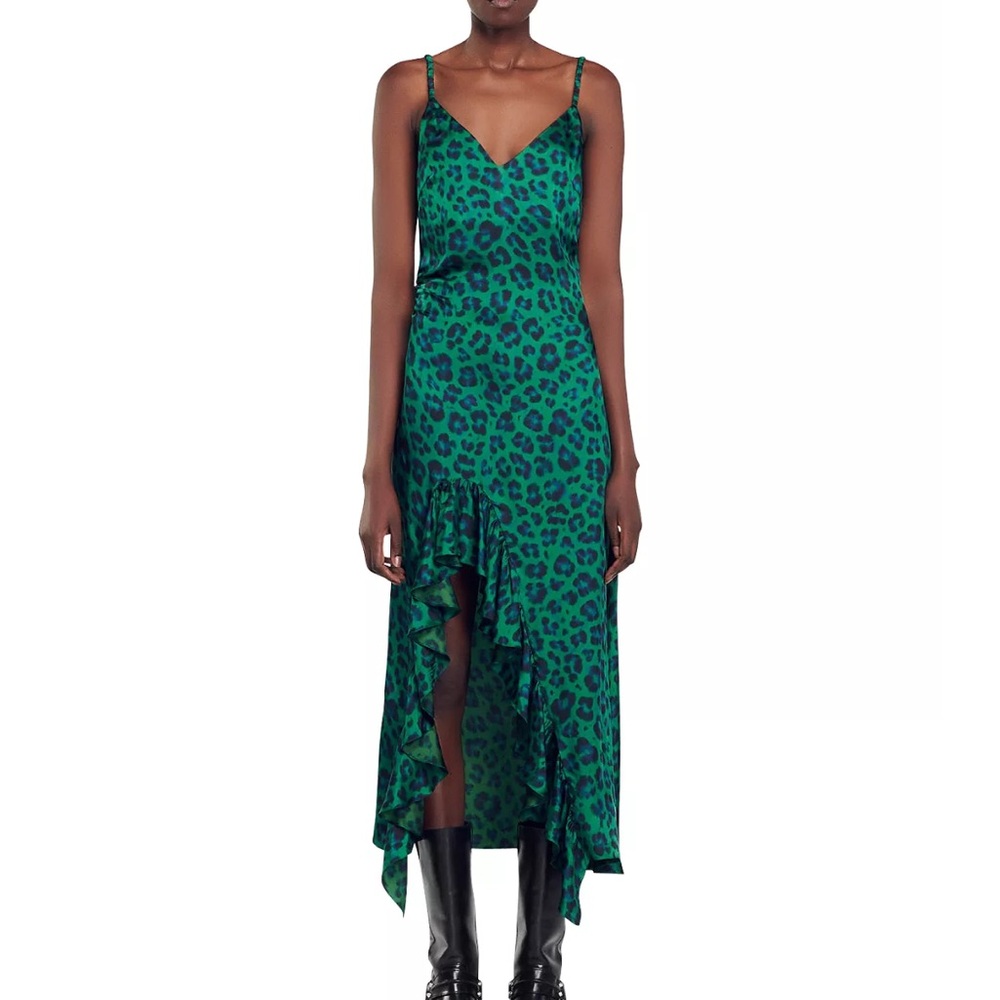NEW Sandro Amazonie Midi dress summer pattern
